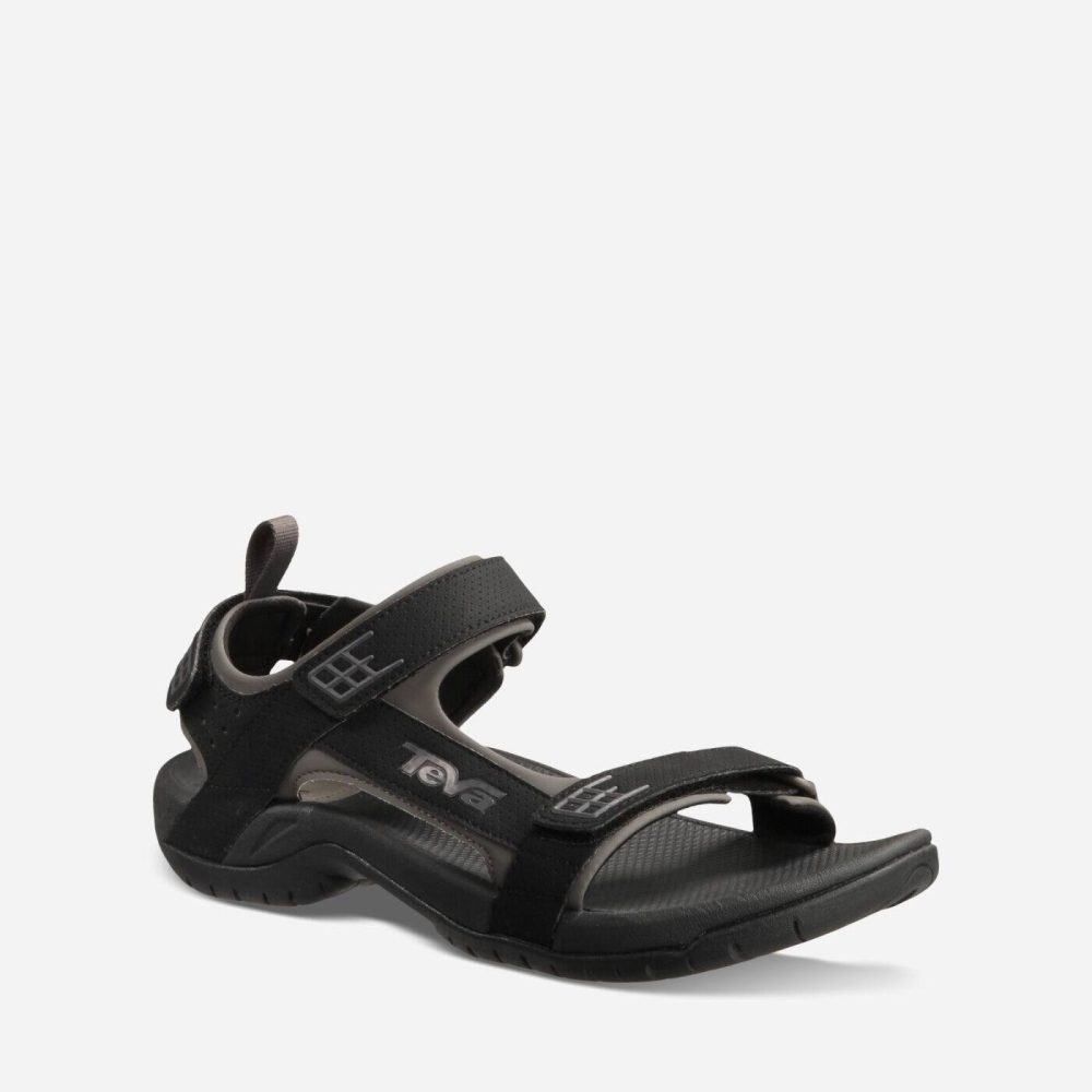 Teva Minam Men's Black Hiking Sandals CA51496 Canada Sale